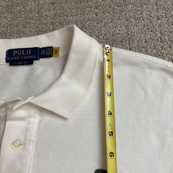 Polo Ralph Lauren White Hawiian Polo Bear Polo Shirt Men Size XXL Cotton - Picture 7 of 9